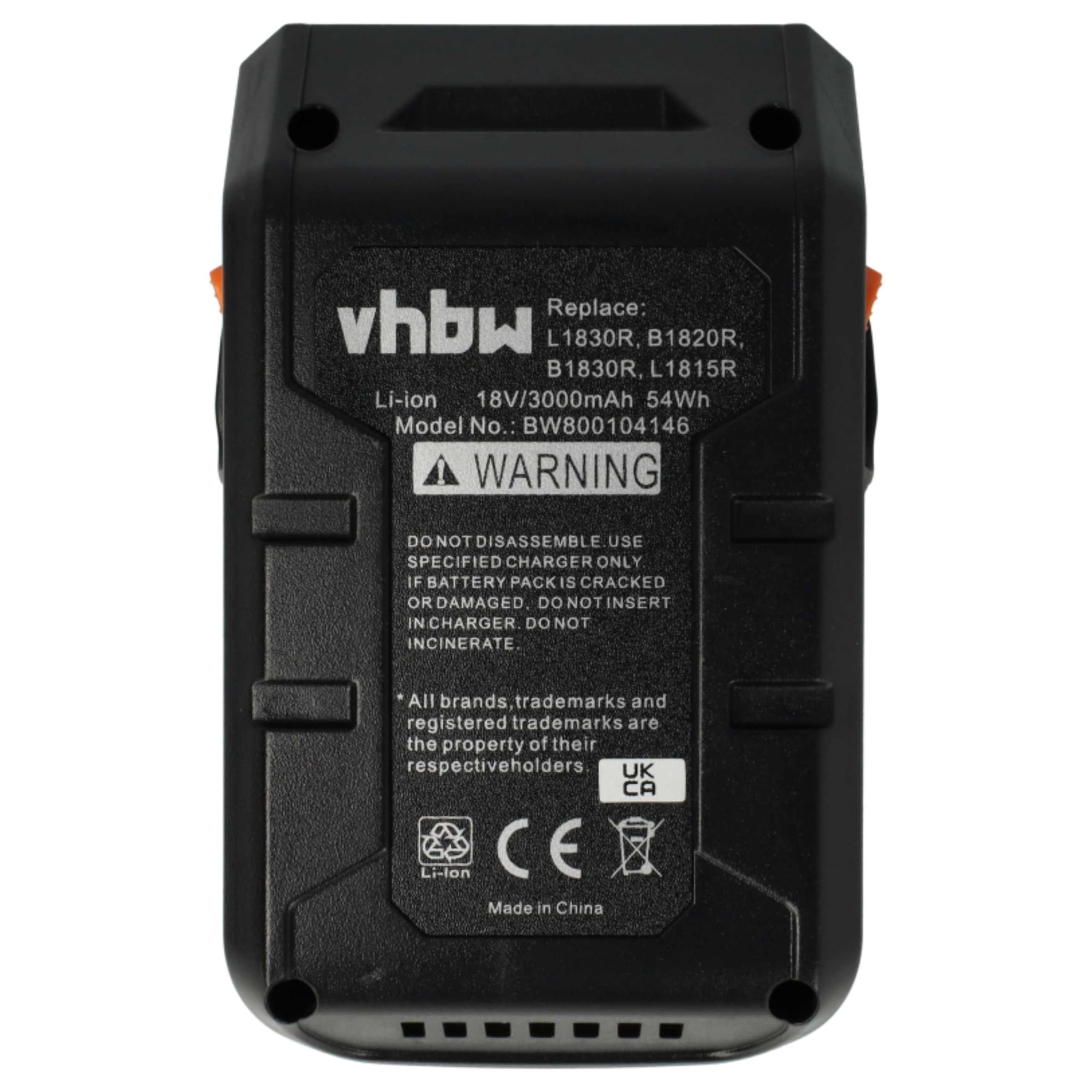 vhbw 2x batteria compatibile con AEG BS 18C, BMS 18C, BEX18-125 LI-402C, BHO 18, BFL 18, BKS 18 utensile (3000 mAh, Li-Ion, 18 V)