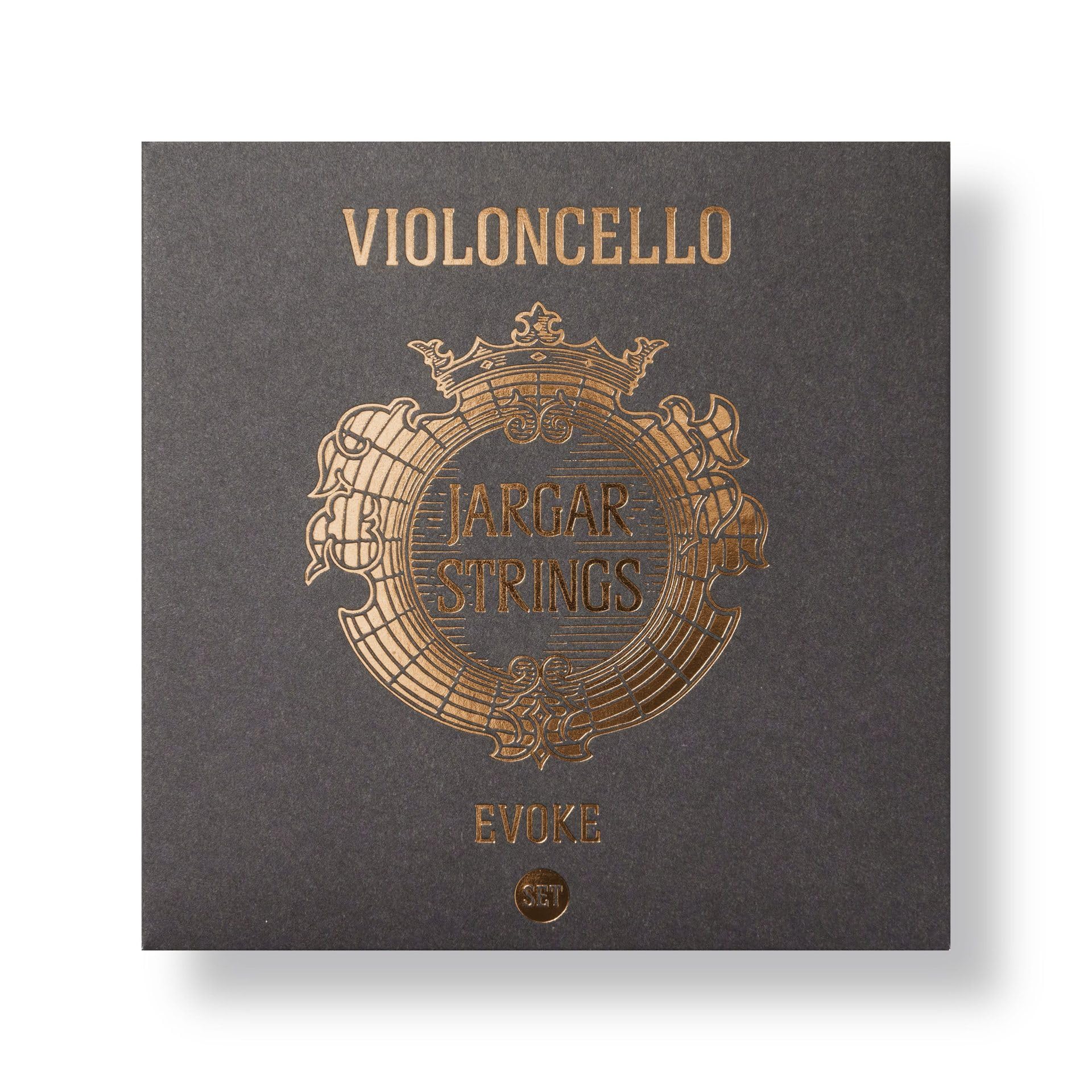 JargarEvoke Cello Set - Cello Strings 4/4 Full Set for Professionals and Aspiring Cellists - Brilliant, Round, and Focused Sound with Elegant Timbre - Made In Denmark