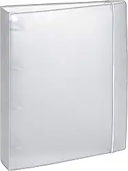 Acrimet Fichário Universitário 4 Argolas A4, Cor Cristal, 804.3