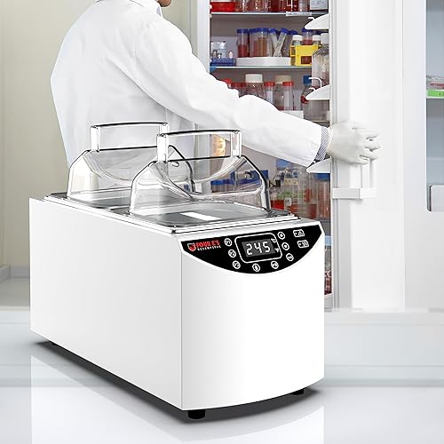 Miniatura 21 de 4E's USA Baño de agua - Baño de agua eléctrico digital de laboratorio de 24 litros con control preciso de temperatura, doble función de seguridad