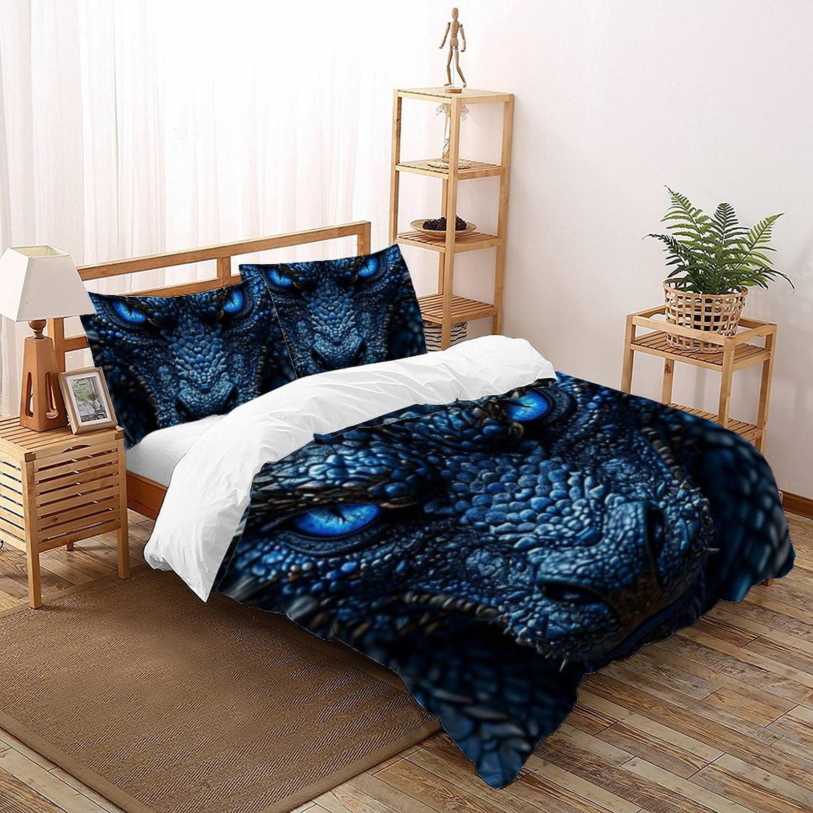 Housse de couette double motif animaux 3D pour transformer la chambre des filles