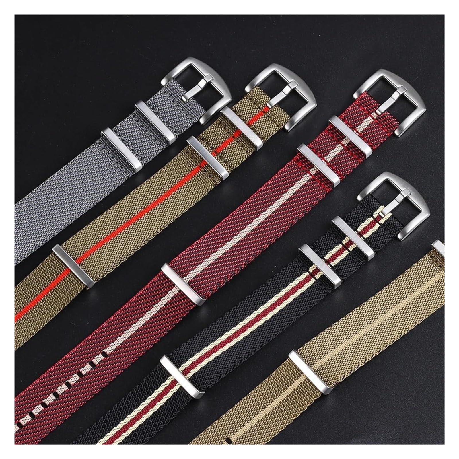 Remplacement du bracelet de la montre intelligente Bracelet de montre en Nylon 20mm 22mm, Bracelet de Sport universel, Bracelet de montre de remplacement