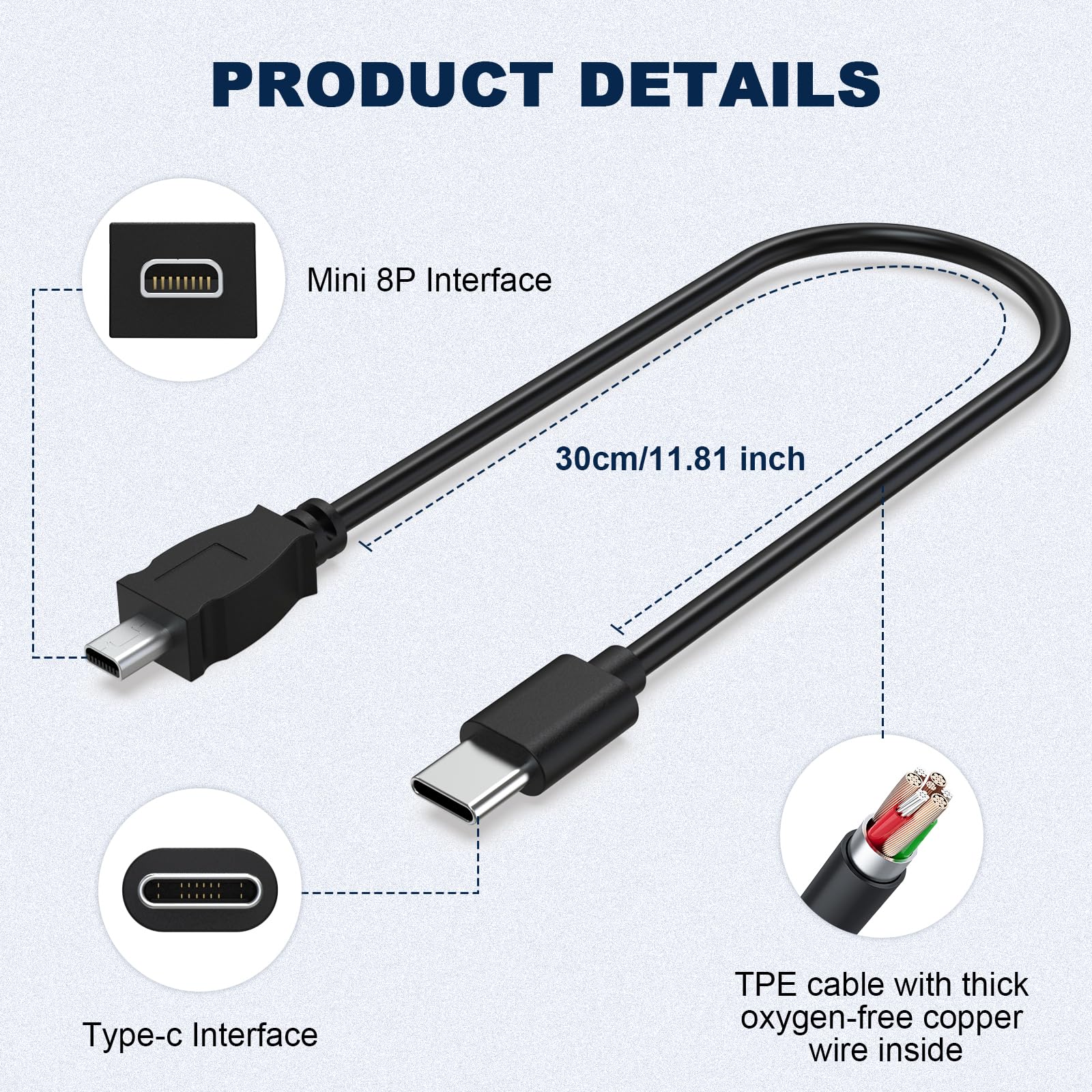 Dragon Trading Cavo USB di Ricambio per Nikon Coolpix – Compatibile con UC- E6 / UC-E16 / UC-E17 – Trasferimento Dati & Ricarica (modelli compatibili) – Cavo Fotocamera 1,5 m