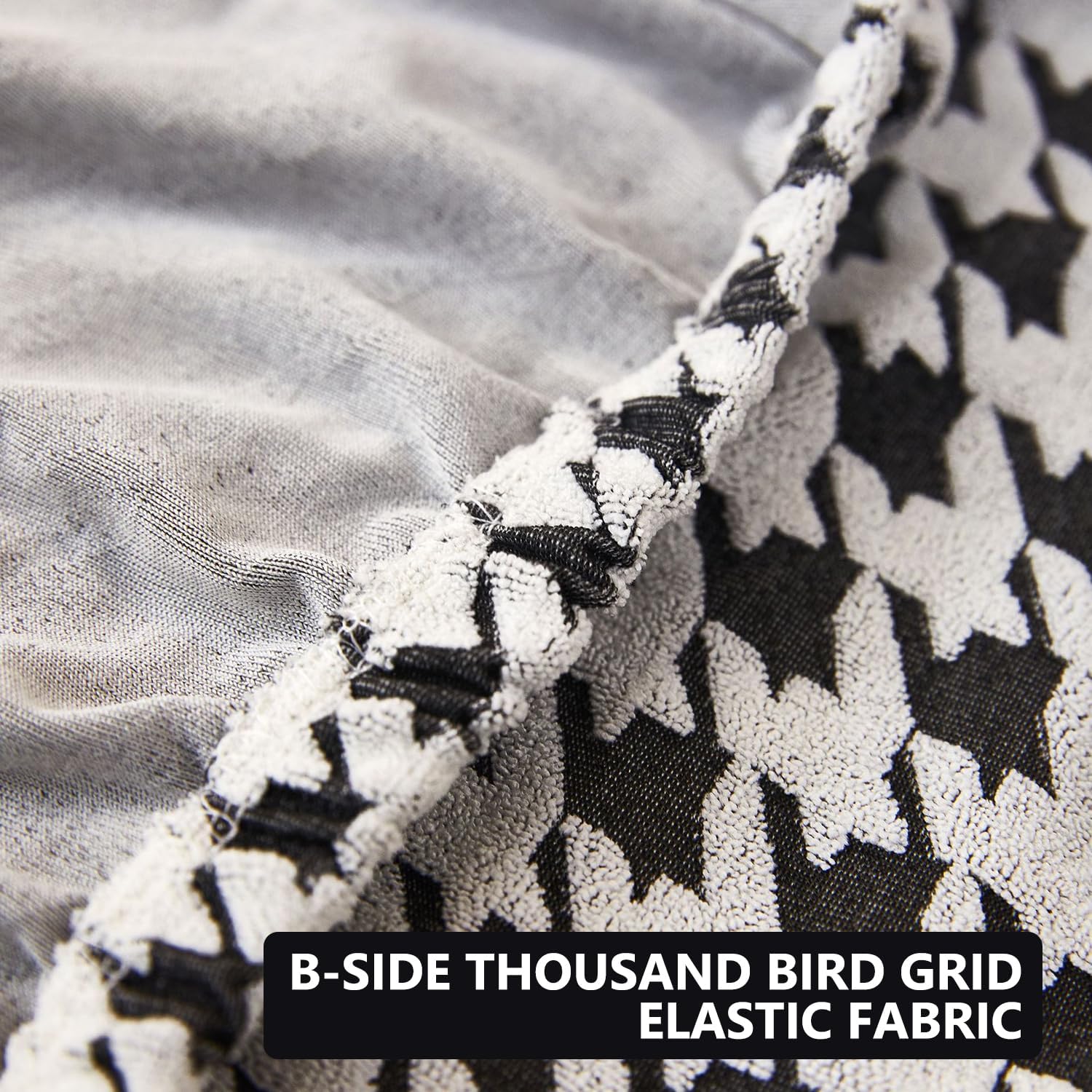 Grey,2pcs, Waterproof Dining Chair Cover PU Leather Fabric Chair Slipcover 2/4Pcs Stretch Chair Protector with Bottom Elastic Band High Back Chairs Cover for Dining Room Hotel