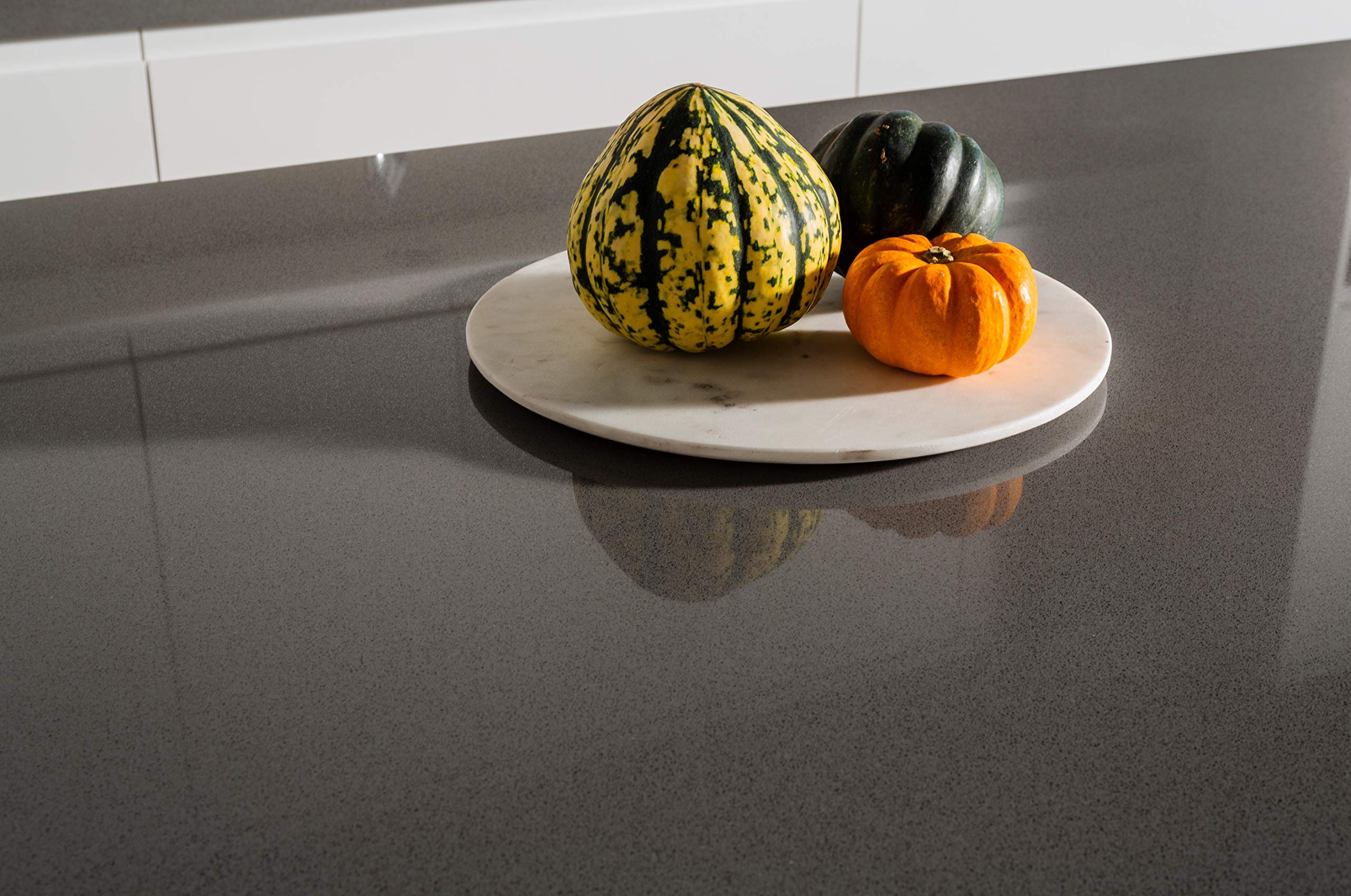 Maxtop Plan de travail de cuisine en quartz 1500 x 600mm gris chaud