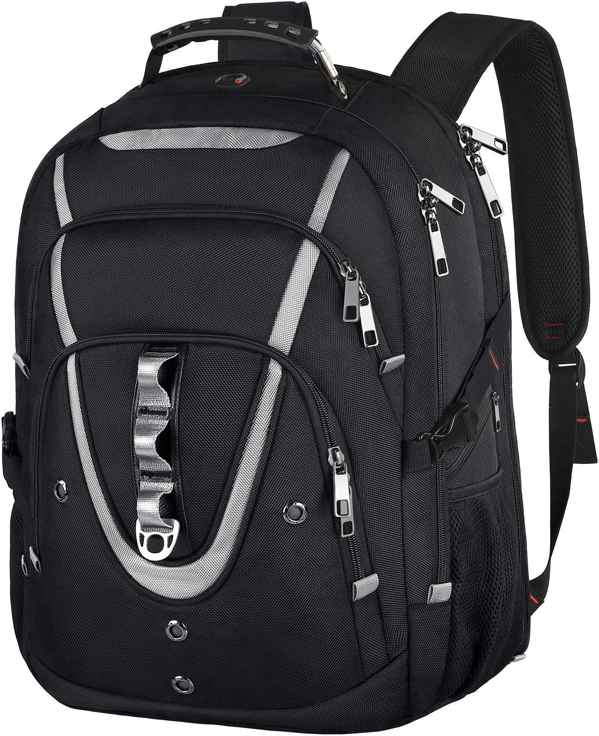 Mogplof 18.4 Inch Laptop Backpack in Black-Silver