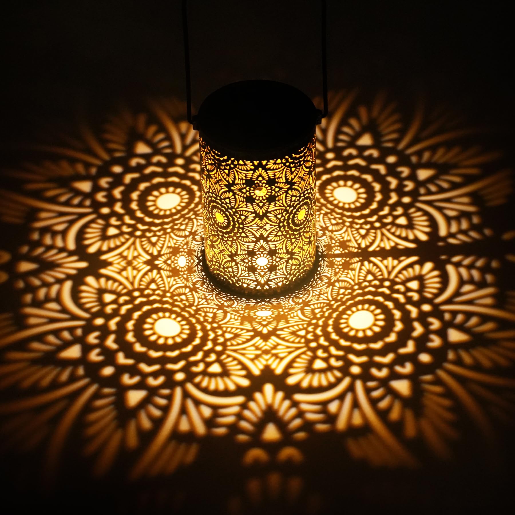 Latarnia solarna do użytku na zewnątrz, 2 sztuki, wodoszczelna IP65, metalowa lampa LED solarny, ciepła biel, stojąca, do dekoracji ogrodu, idealny