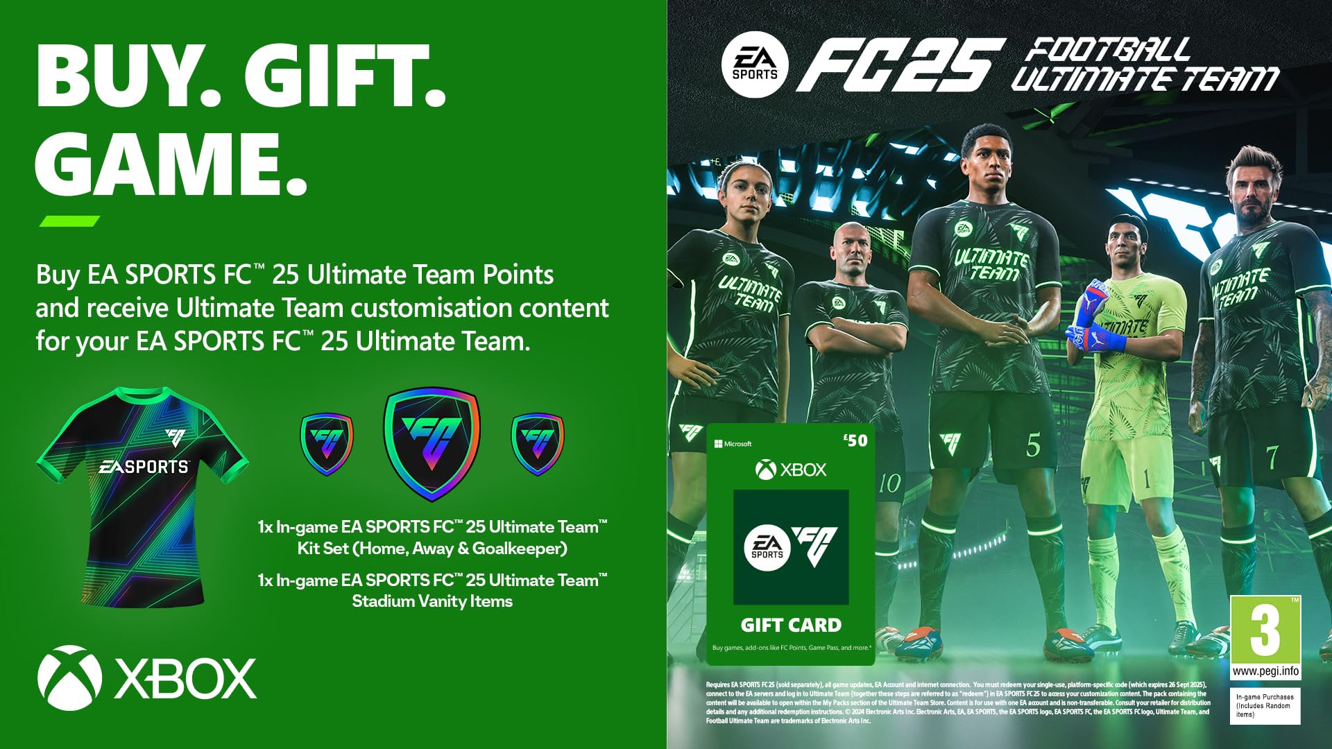 Xbox Gift Card │ 100 GBP │ EA Sports FC 25 │ Xbox One, Series S│X & Windows │ (Download Code) - 3