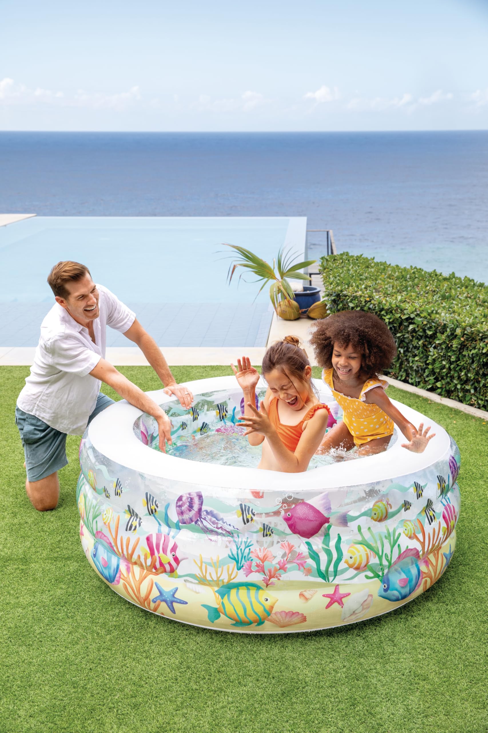 水槽 Green Nook Intex Fishy Fun Pool : Amazon.ca: Toys & Games