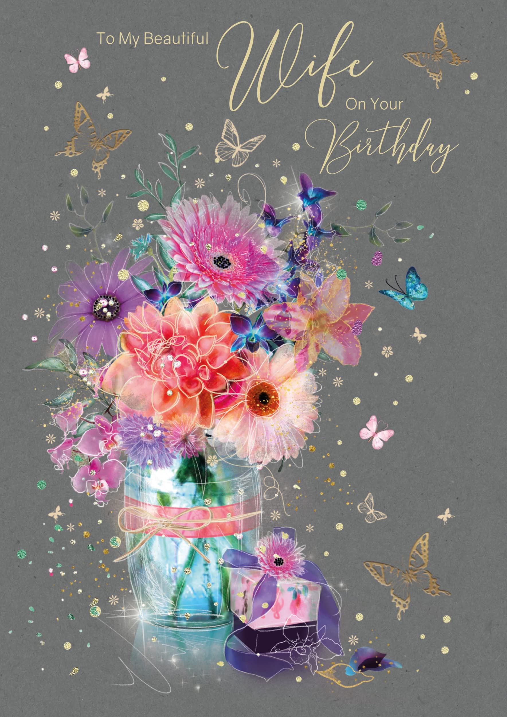Gorgeous Wife Birthday Card | Greeting Cards For Her | The Wonky Tree - View #5