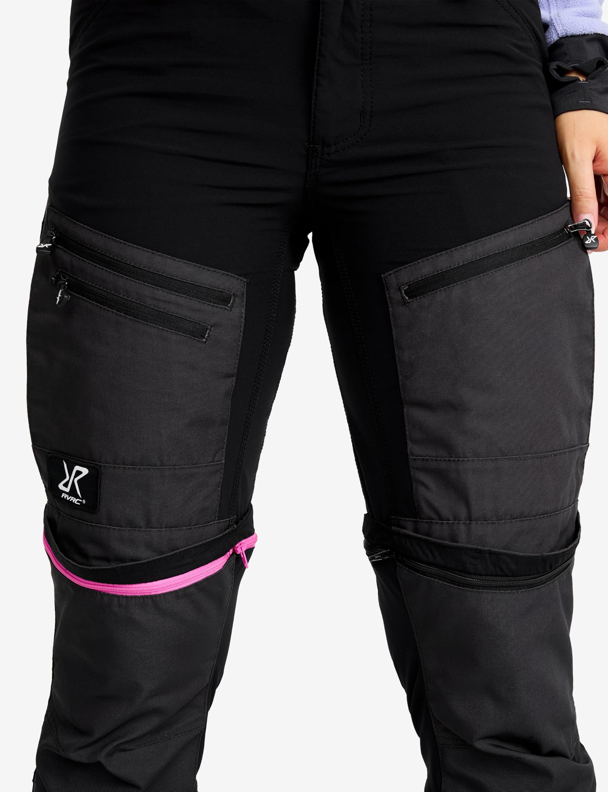 RevolutionRace Femme RVRC GP Pro Zip Off Pants, Pantalon Durable, Ventilé et Convertible pour Toutes Les Activités de Plein air