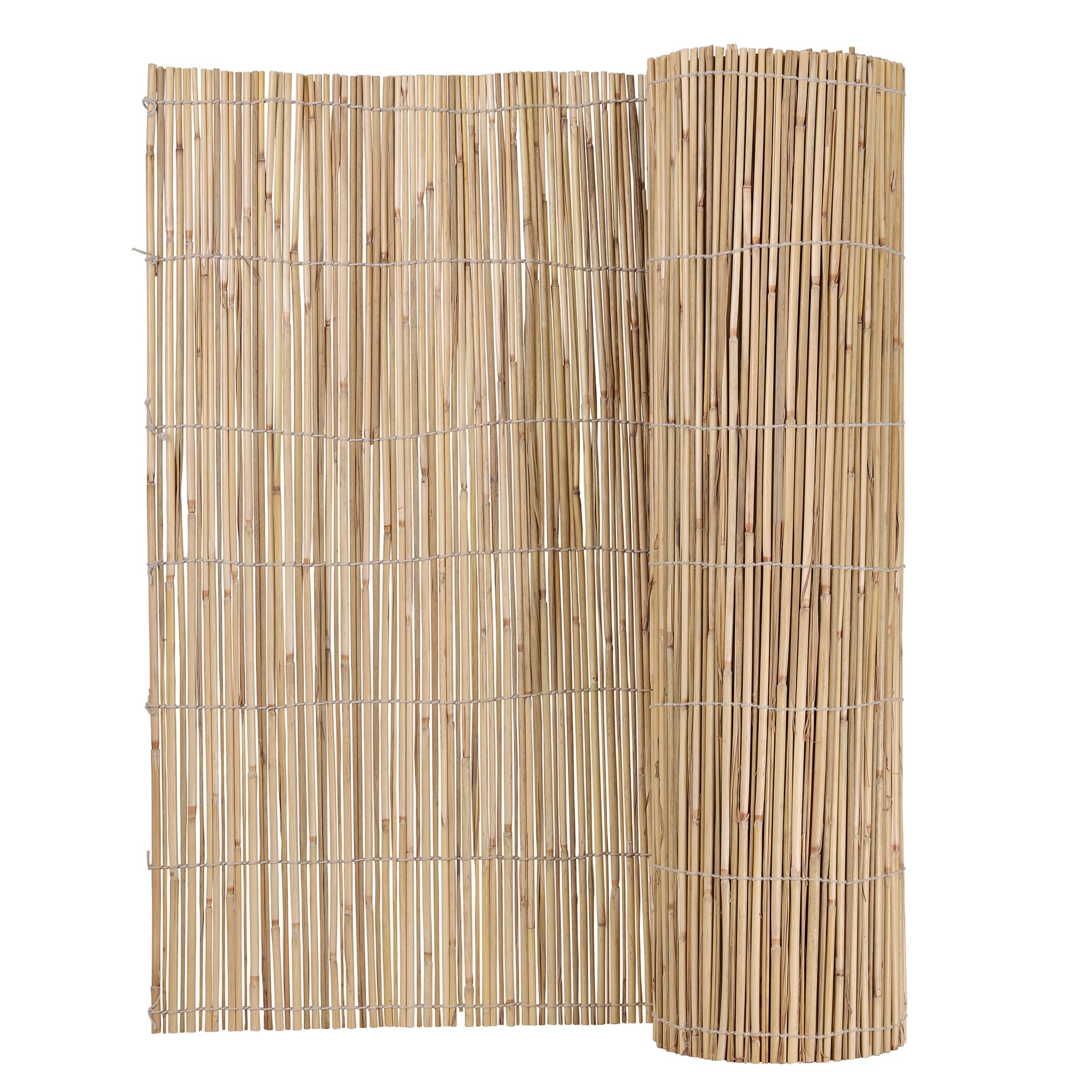 Egardenkart® Bamboo Fence for Garden - 120cm x 600cm, Balcony Fence | Bamboo Privacy fence for Balcony Privacy | Reed bamboo Screen (1.2m x 6m)