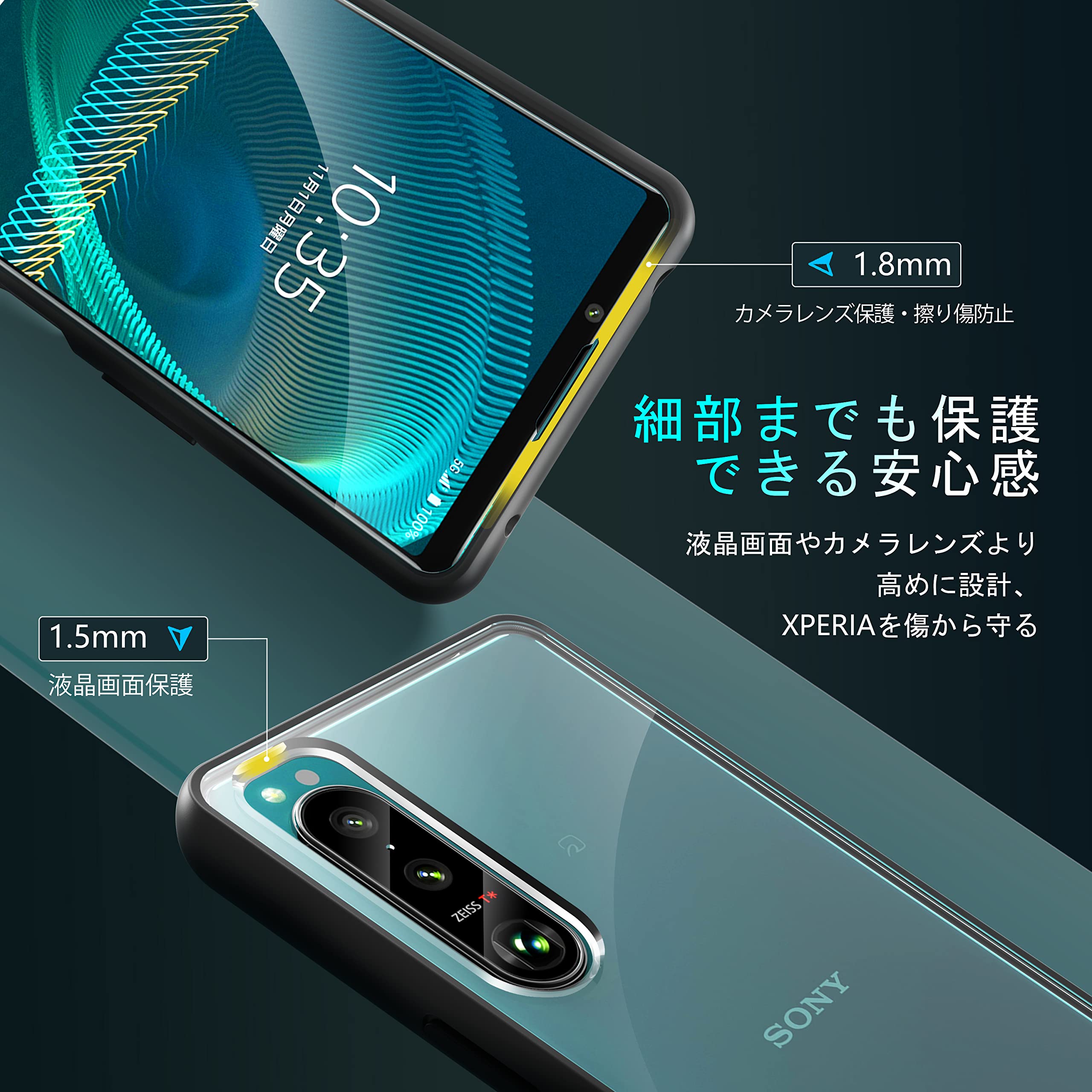 Amazon.co.jp: SONY Xperia 5 III 用 ケース クリア [SO-53B / SOG05