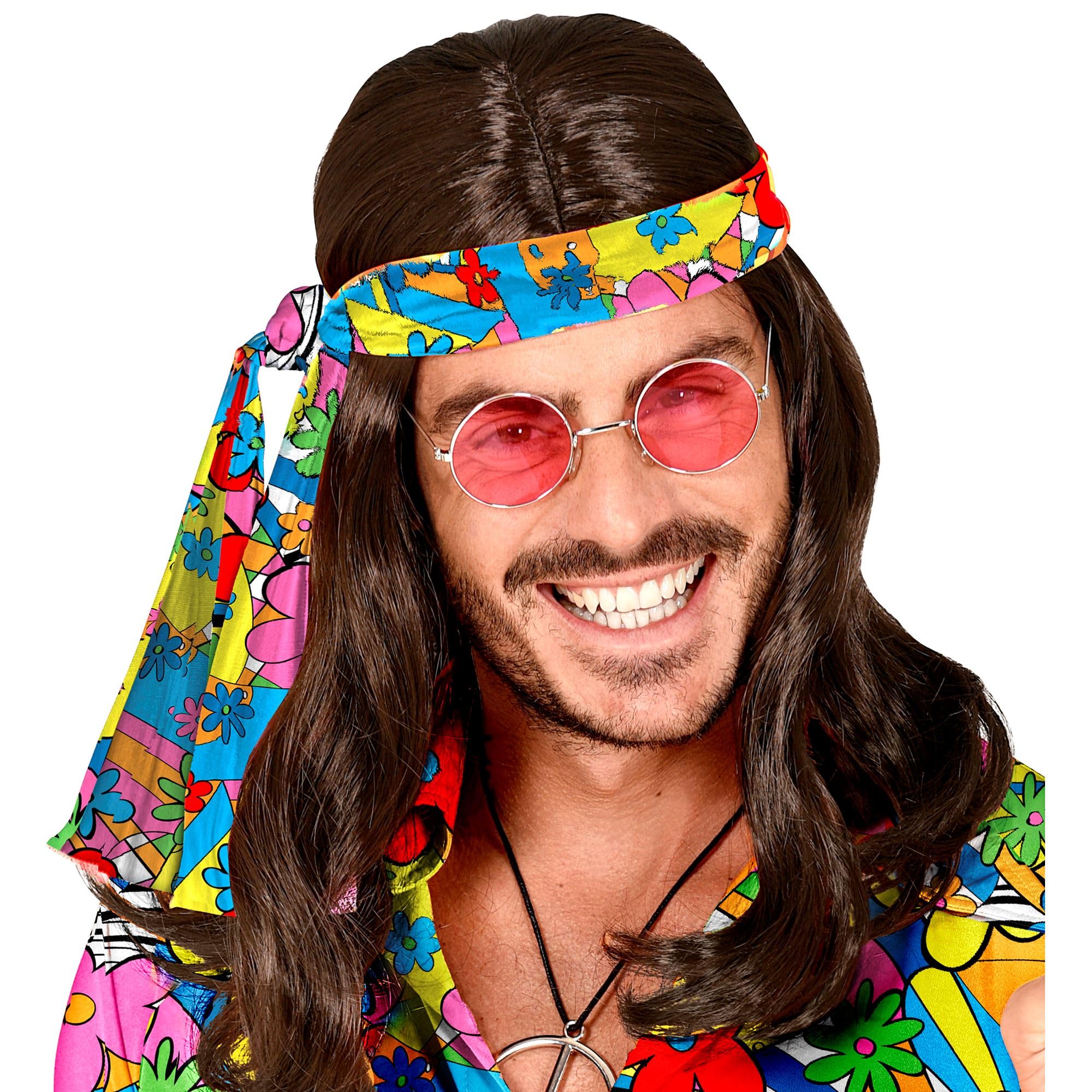 W WIDMANN MILANO Party Fashion - 1960s 70s Headband, Flower Power Headband, Hippie Accessory - Image 3