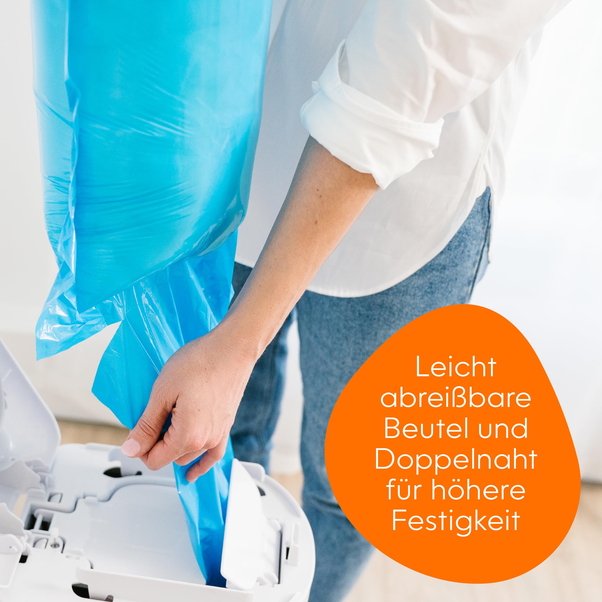 Diaper Genie - Lot de 2 paquets de 18 sacs de recharge Easy Roll d'origine, compatibles avec les poubelles à couches Diaper Genie Platinum, suffisant pour 10 mois