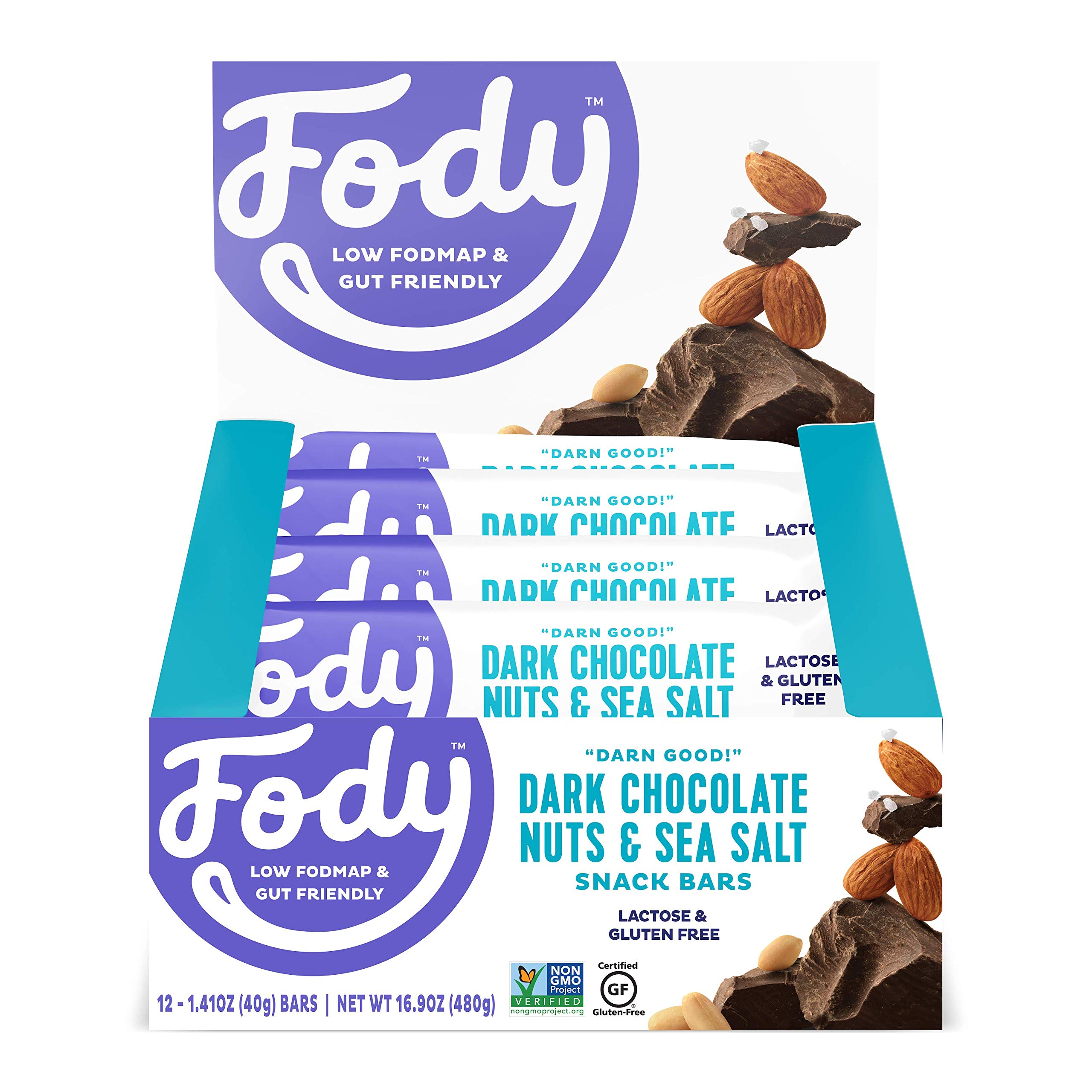 Fody Food Co Bar Drk Chocolate Ssalt, 1.41 oz