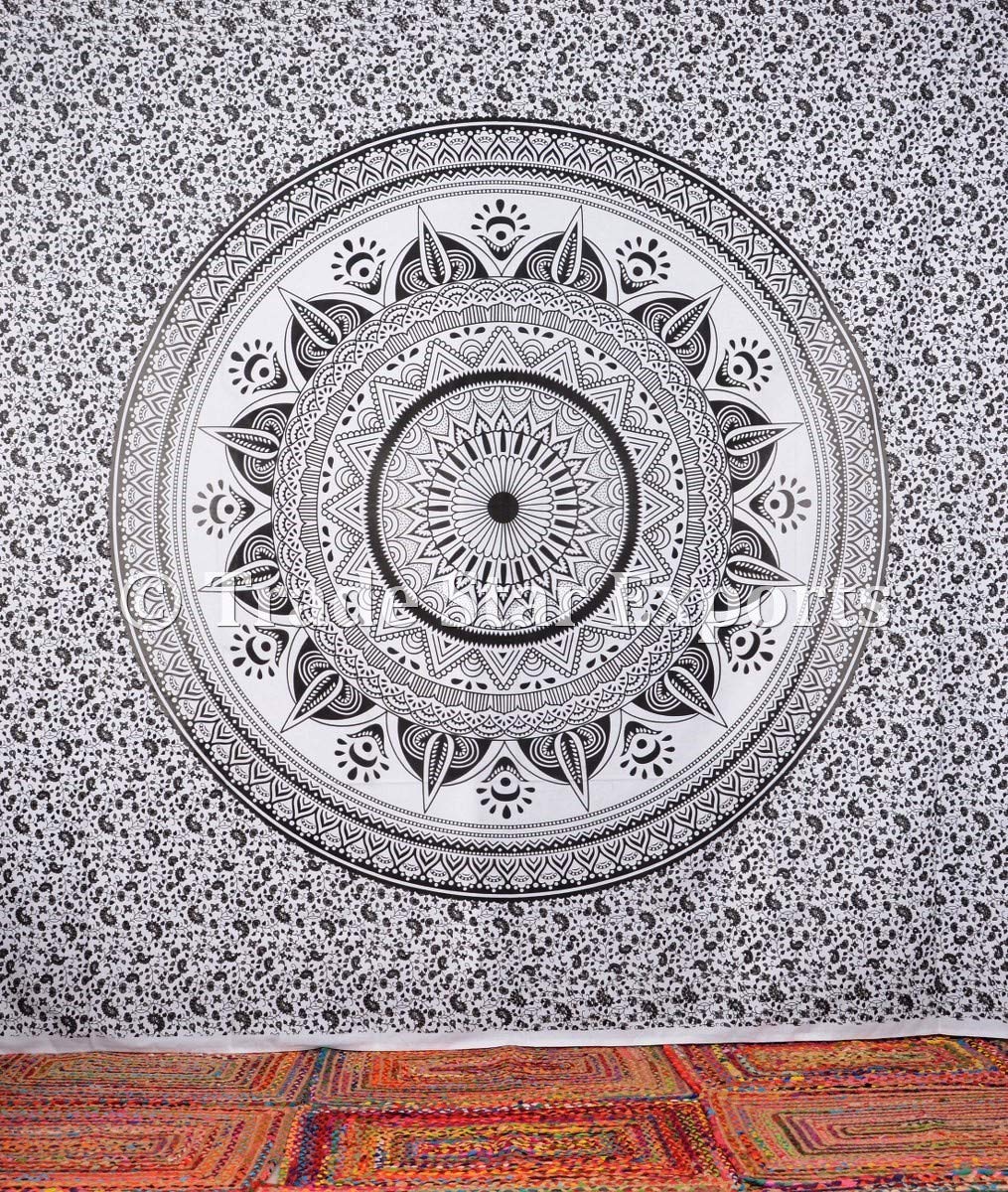 5 Pièces Lot Tenture Murale Mandala Tapisseries Couvre-Lit