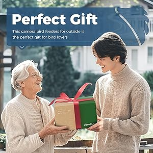 PerchMe Smart Bird Feeder with Camera, Solar Powered Bird Watching Camera for Outside, 2K HD Auto Capture Motion Detection with AI Identify, DIY Add-ons & Seed Scoop, A Ideal Gift