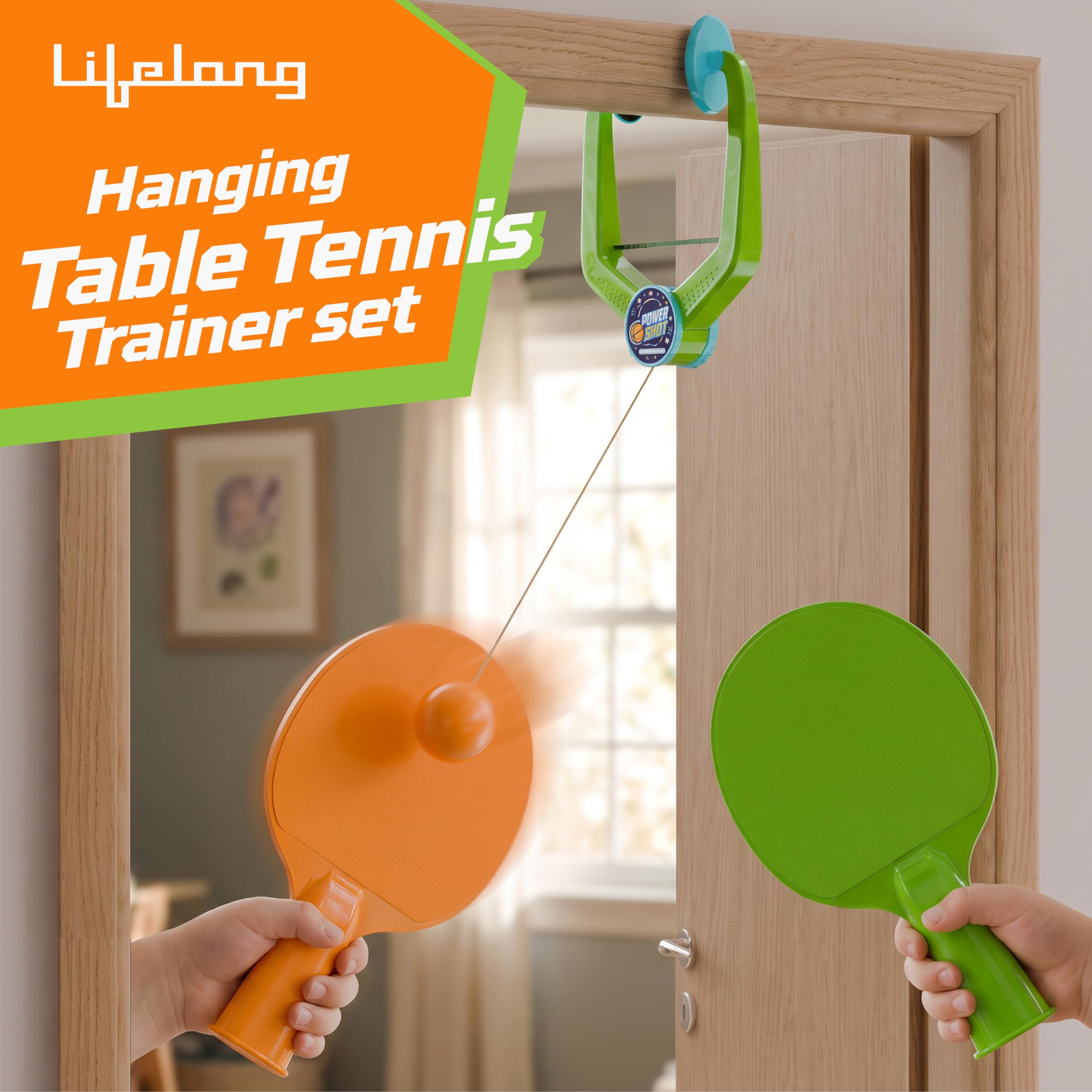 Hanging Table Tennis Trainer for Kids - No Table Needed! -4