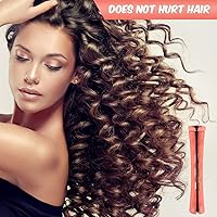 Vista 6 de WILLBOND 60 varillas cortas permanentes de cabello natural con banda de goma elástica, kit de ondas frías de plástico antideslizante para mujer