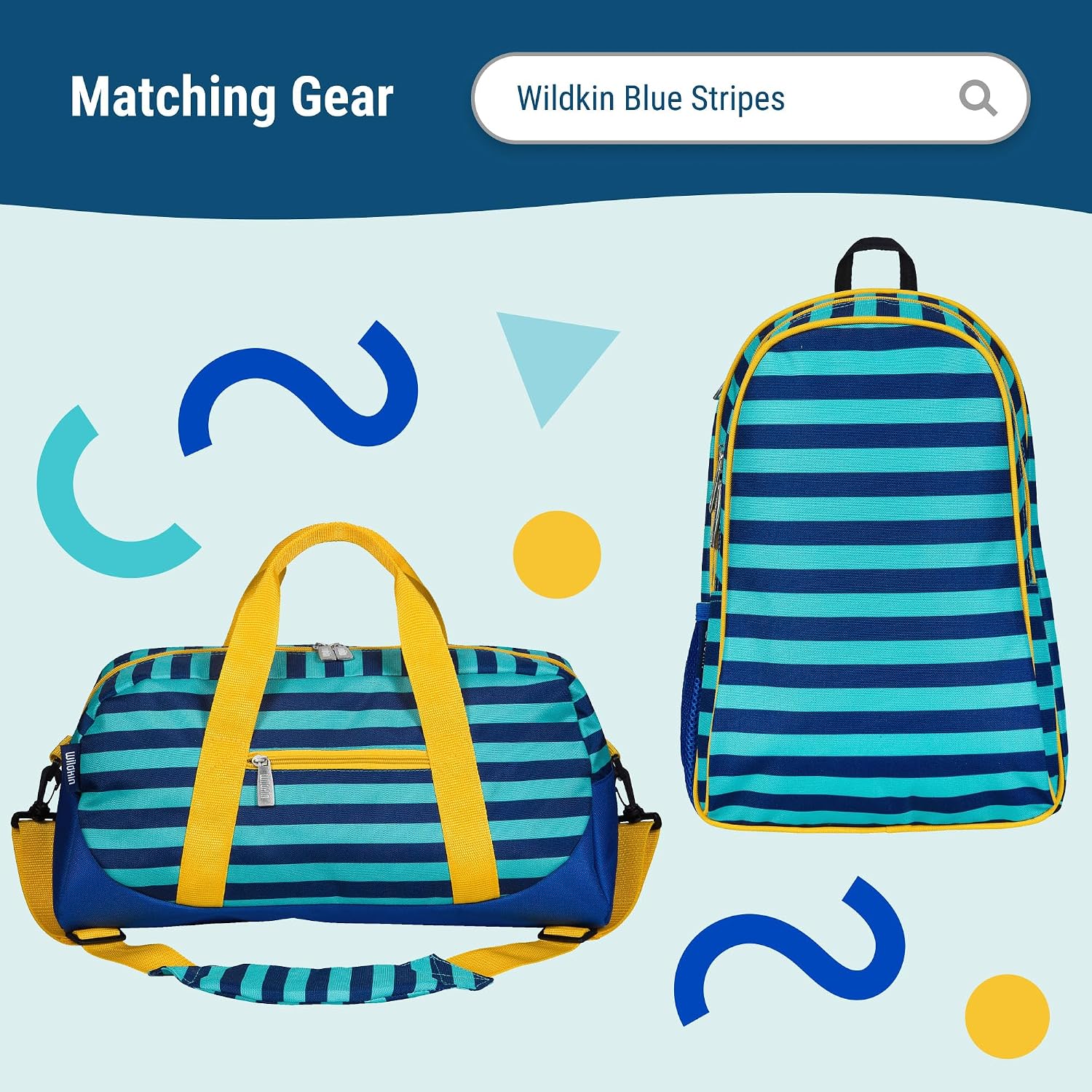 Wildkin Fanny Pack for Girls & Adults – Adjustable, Trendy, Ideal for Concerts/Festivals - Blue Stripes