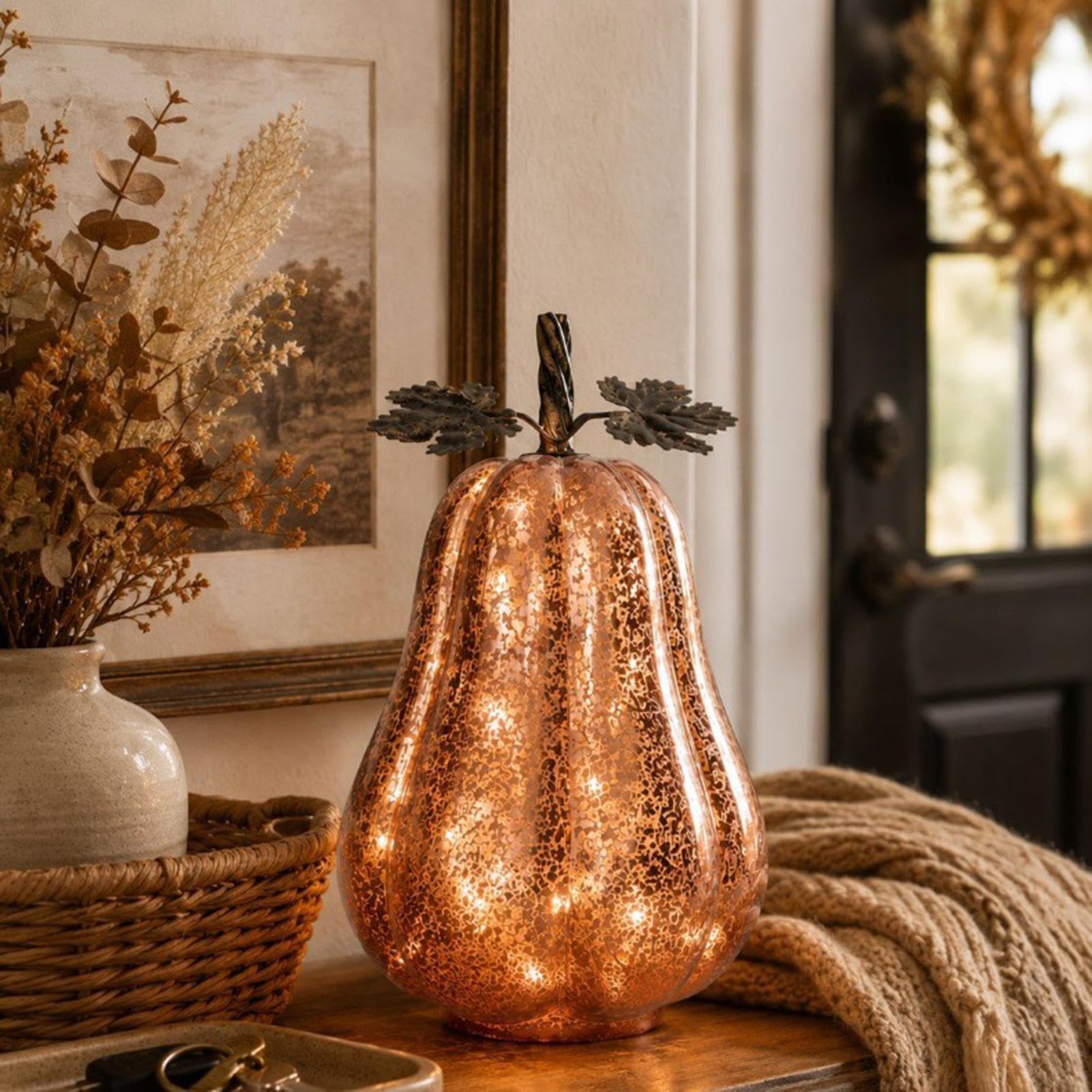 Zucche di illuminate Decorazioni del Ringraziamento