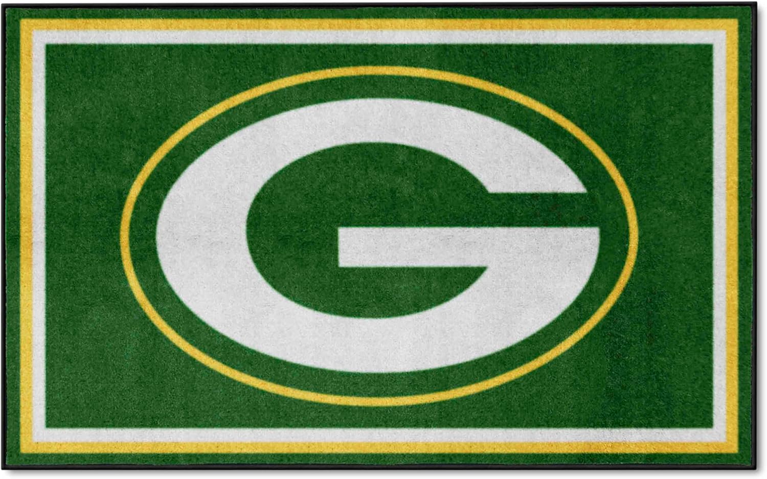 FANMATS 6577 Green Bay Packers 4ft. x 6ft. Plush Area Rug