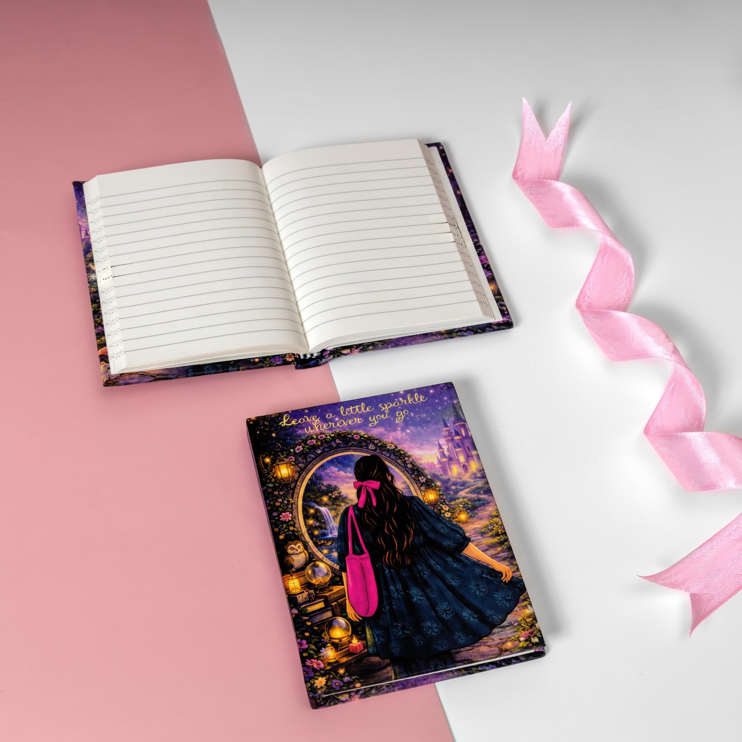 Rarejoy Bow Theme Gift Hamper for Her | Cute Bow Mug, Aesthetic Diary & Greeting Card | Romantic Gift for Women, Girls | Perfect for Valentine’s Day, Birthday, Farewell, Women's Day, Anniversary 3In1 1