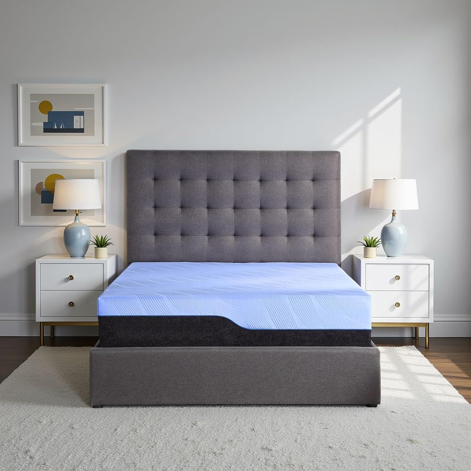 12 inch Hybrid Cooling Fast Responding Latex Foam and Coil Kids Mattress, Twin Size