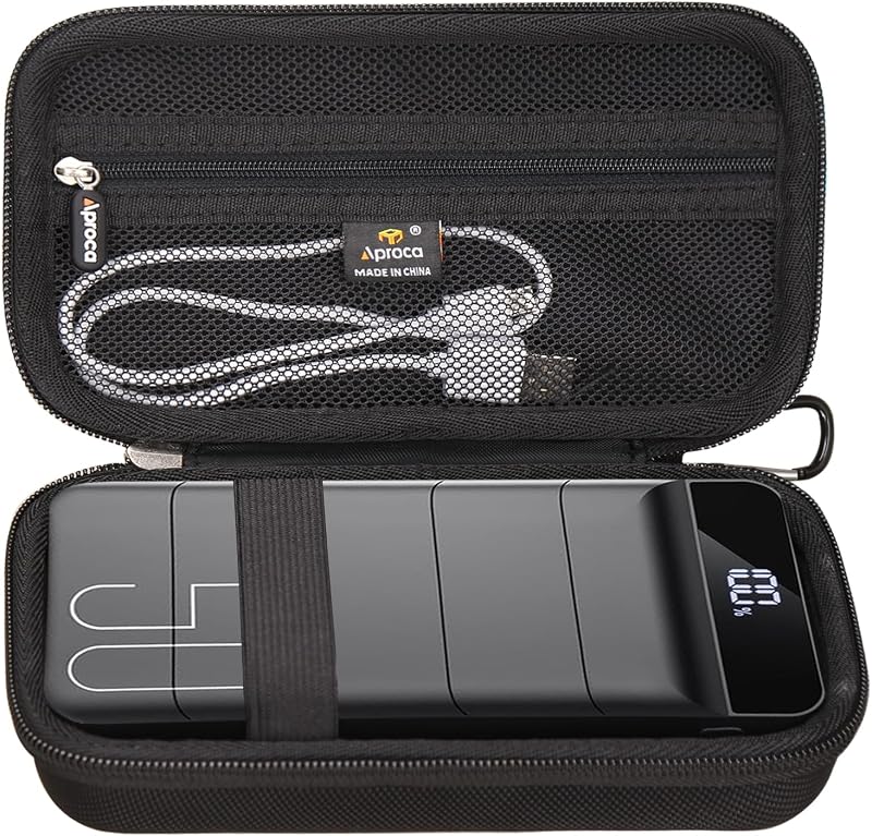 Aproca Case Compatible with Morfec/DAOLOT Power Bank Fast Charging 50000mAh 22.5W Portable Charger, Portable Hard Storage Bag for Accessories (Case Only)