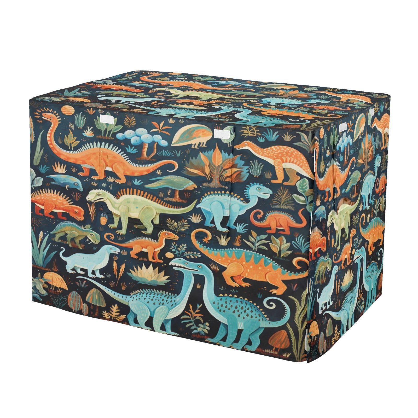 KAAVIYO Brown Dinosaurs Animals Dog Cat Crate Cover,Waterproof Pet Kennel Covers for Animals Cages Indoor Outdoor