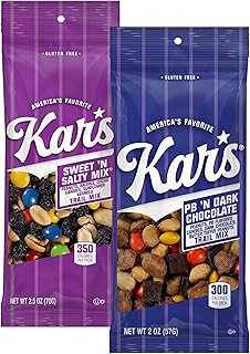 Kar’s Nuts Variety Pack Trail Mix Snacks - Sweet 'N Salty Mix, Peanut Bu...