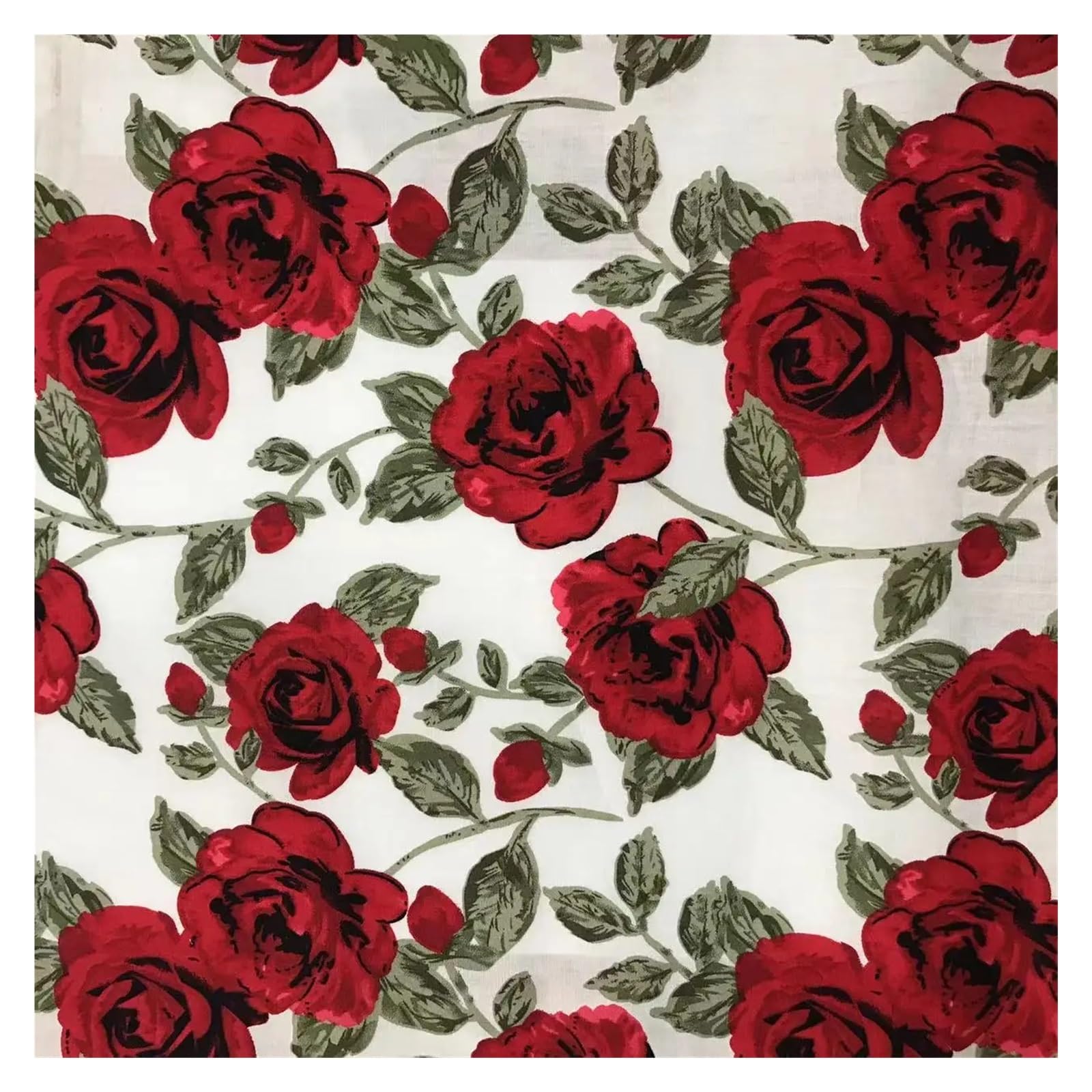 Tissu popeline de coton patchwork rose 100x145cm pour couture de robe - 8