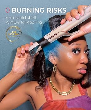 Upgraded TYMO Airflow Curling Iron + Diffuser Hair Dryer