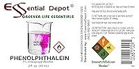 Vista 5 de Botella de fenolftaleína de 2 onzas (2.0 fl oz), 1% en alcohol (isopropilo/etanol), solución indicadora, utilizada en valoraciones ácidas y básicas