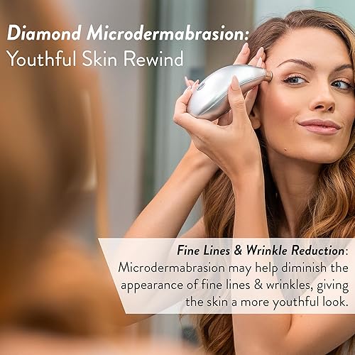 Miniatura 4 de Microderm GLO Máquina de microdermoabrasión de diamante y herramienta de succión - Kit clínico de microdermoabrasión para piel firme tonificada