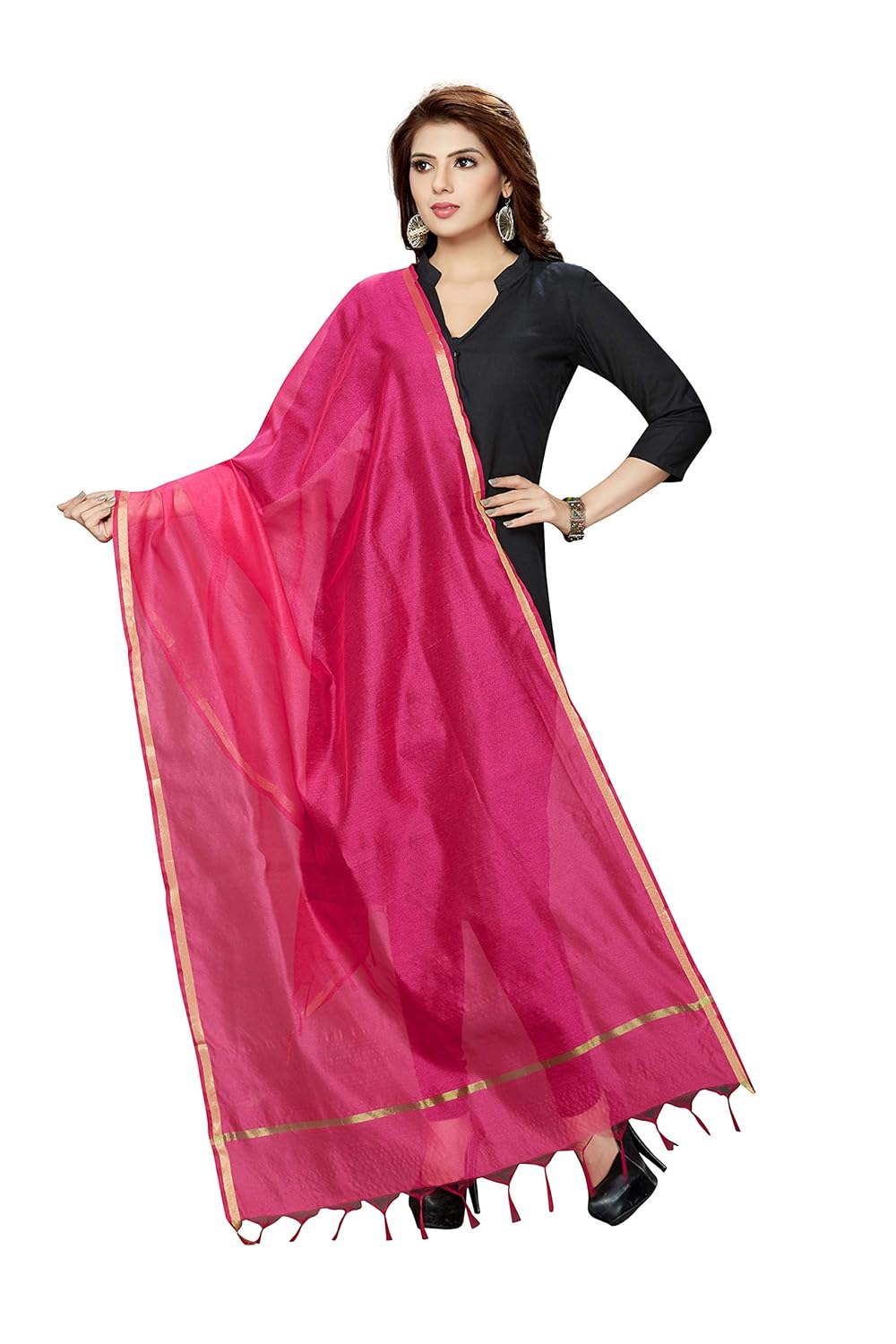 RANI SAAHIBA Women’s Art Silk Dupatta RANI SAAHIBA Women’s Art Silk Dupatta
