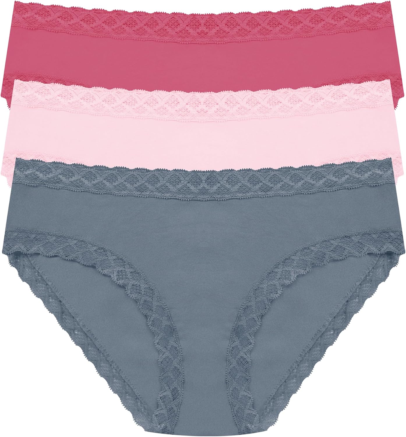 Natori womens Bliss Girl Brief 3-pack Panties, Bliss Girl Brief 3-pack Panties