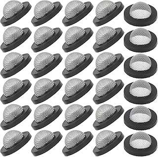 DFD 30 Pcs Hose Filter Washers, Stainless Steel Hose Washer, Garden Hose Screen Filter Fittings for 3/4 Inch Garden Hose Connector & 5/8" Washing Machine