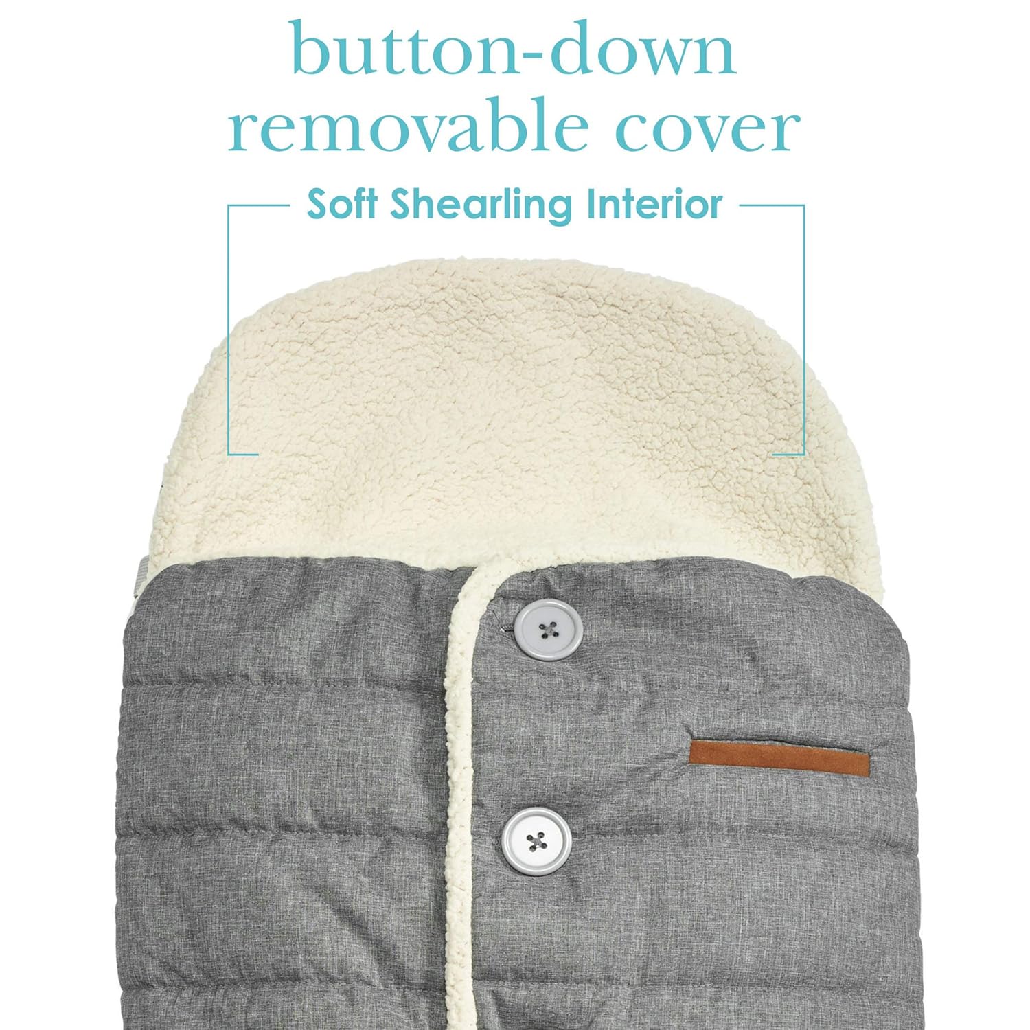 JJ Cole - Urban Bundleme, Canopy Style Bunting Bag to Protect Baby from Cold & Winter Weather in Car Seats & Strollers, Graphite, Infant, Grey : Everything Else