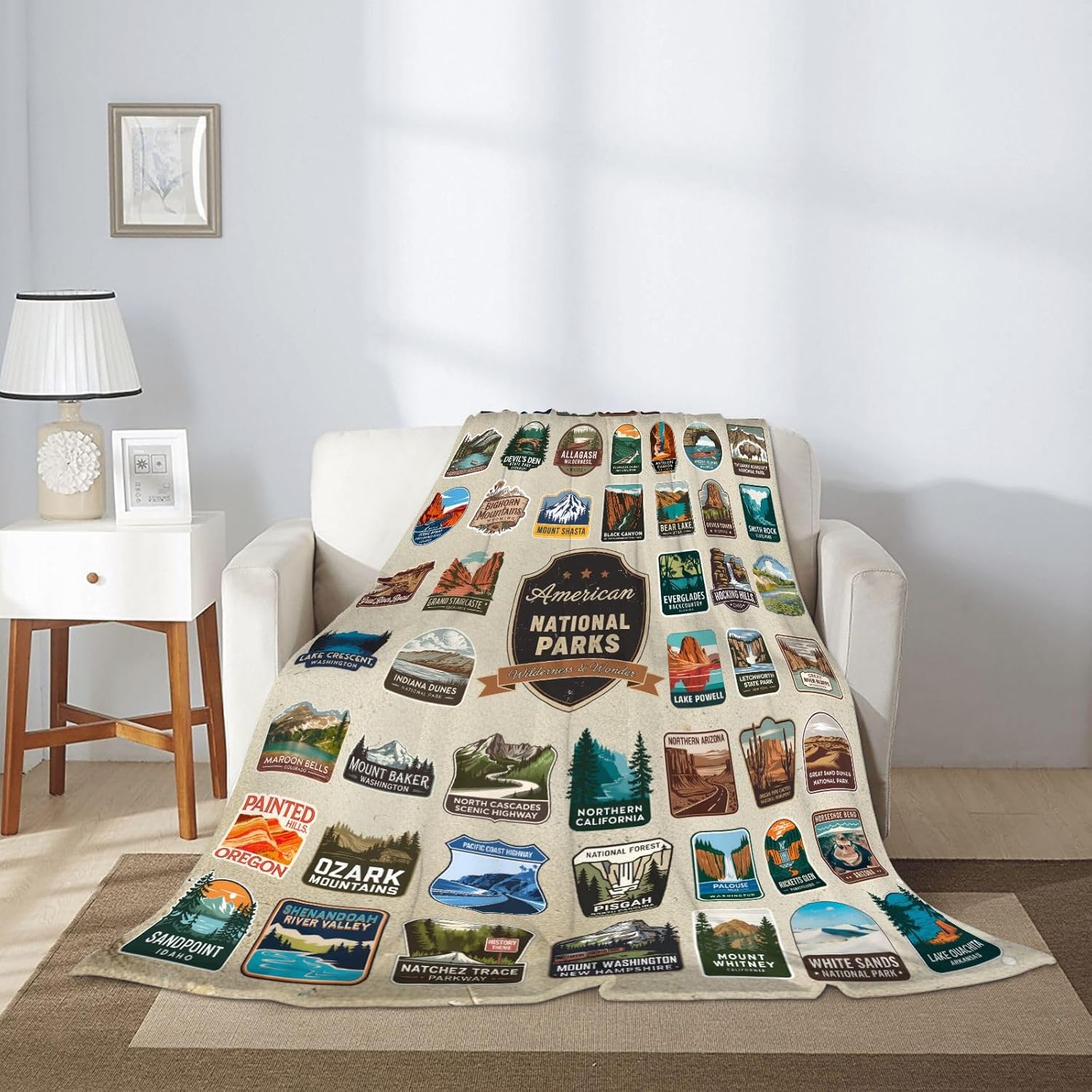 America National Parks and Wilderness & Wonder Blankets for Couch