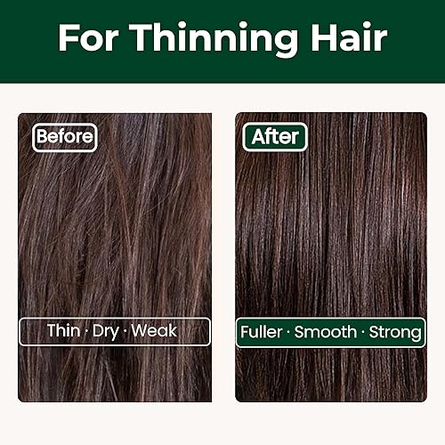 Miniatura 3 de Black Bean Barra de champú para cabello adelgazante – Limpiador sólido Volumizador K-Beauty con biotina y carbón para todo tipo de cabello – Sin