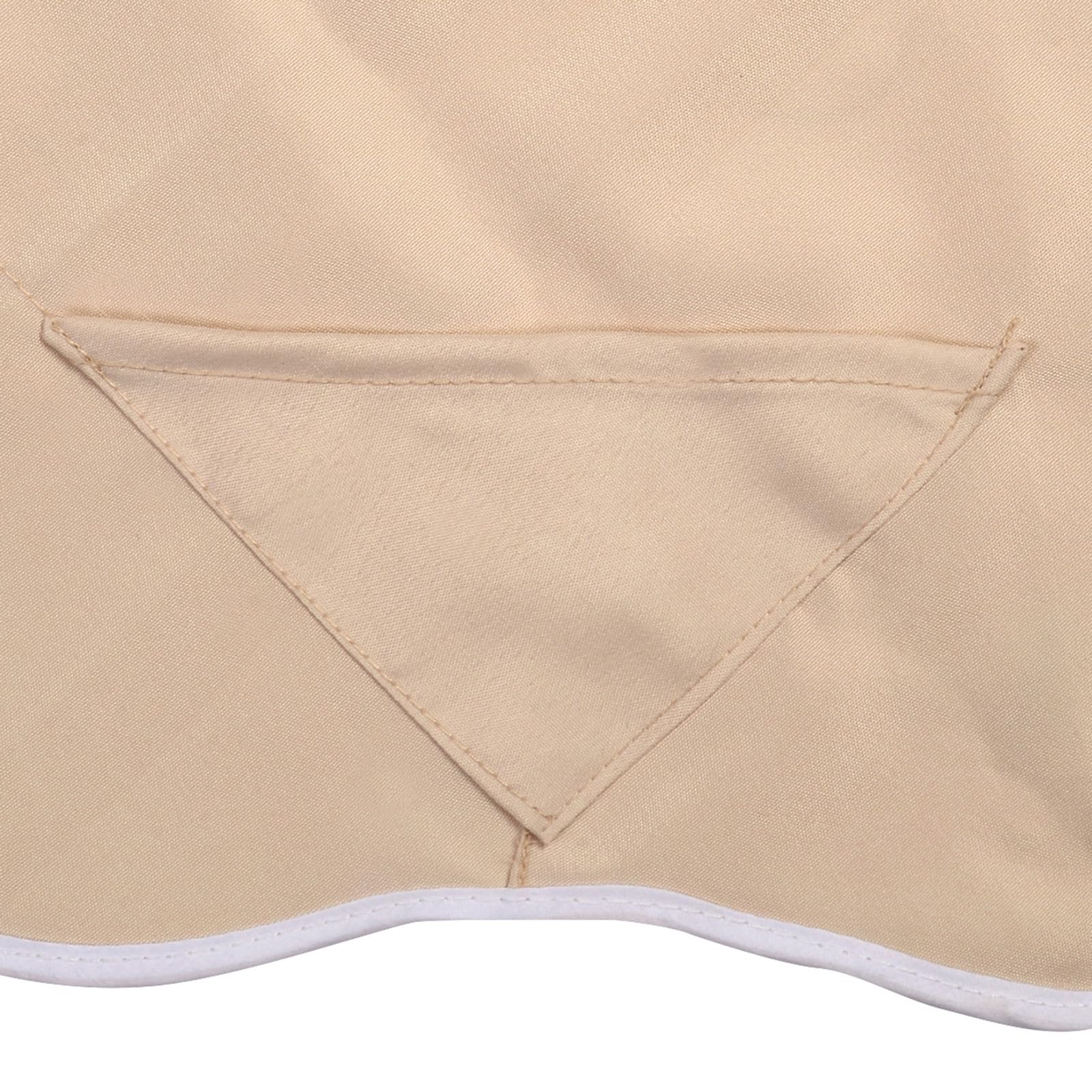 COSTWAY Techo de Repuesto para un Columpio, Toldos para Balancin de Exterior Impermeable y UV Protección, Toldo de Reemplazo de Poliéster Universal para Balcón, Jardín y Patio (191 X 132 cm, Beige)
