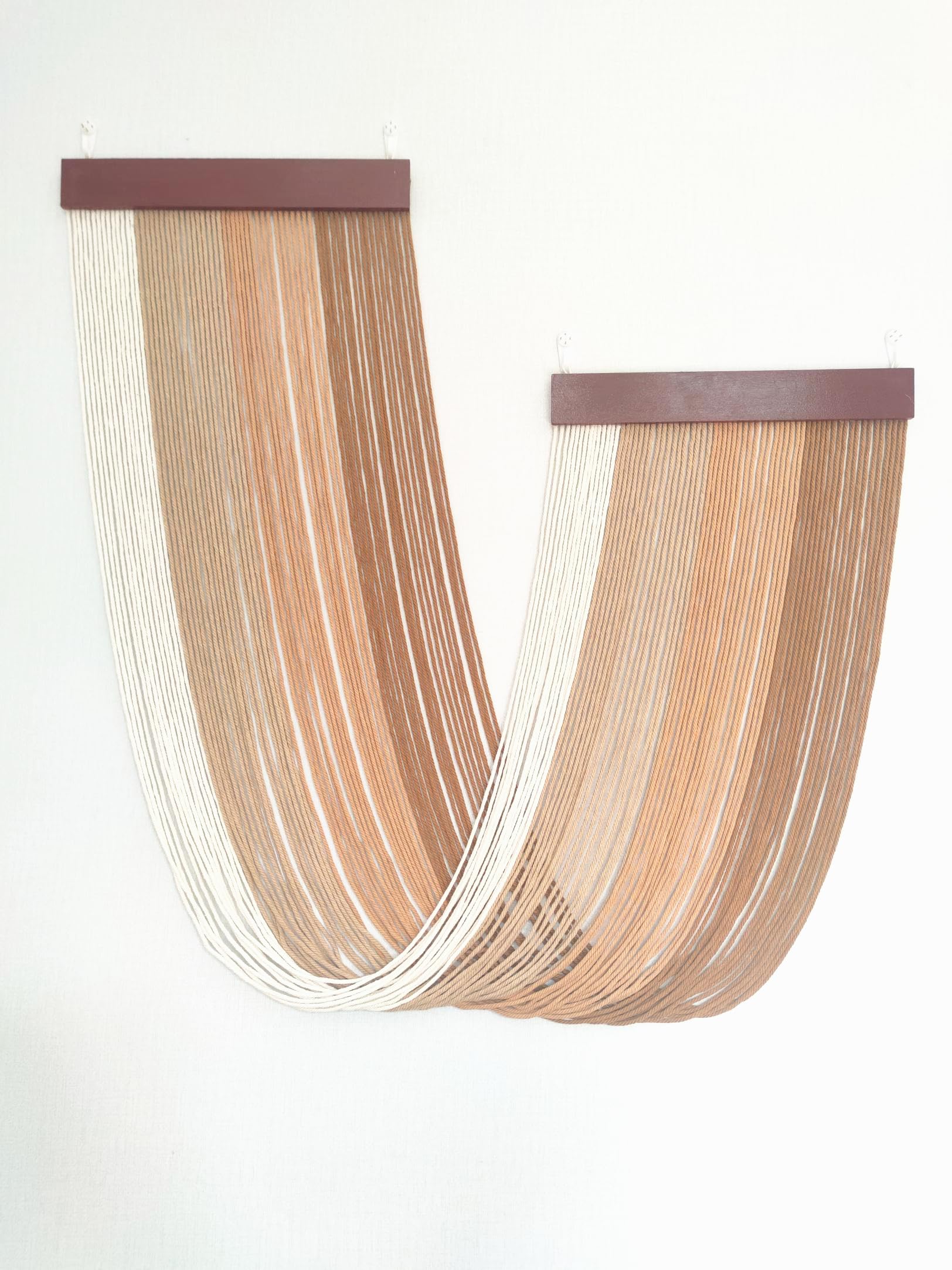 Tapiz de macramé para colgar en la pared, grande, 46 pulgadas de ancho x 36 pulgadas de largo, decoración de pared estilo bohemio, cabecero de pared, dormitorio, sala de estar, apartamento, 2