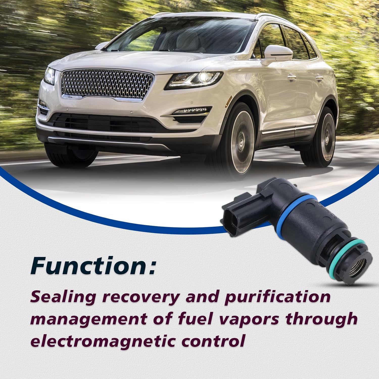 Vapor Canister Vent Solenoid Compatible With Ford F150 F250 Edge Escape Expedition Explorer Focus Fusion E-series Transit Lincoln Nautilus Navigator Mariner 2007-2024 Replace#911-216 9U5Z9F945C