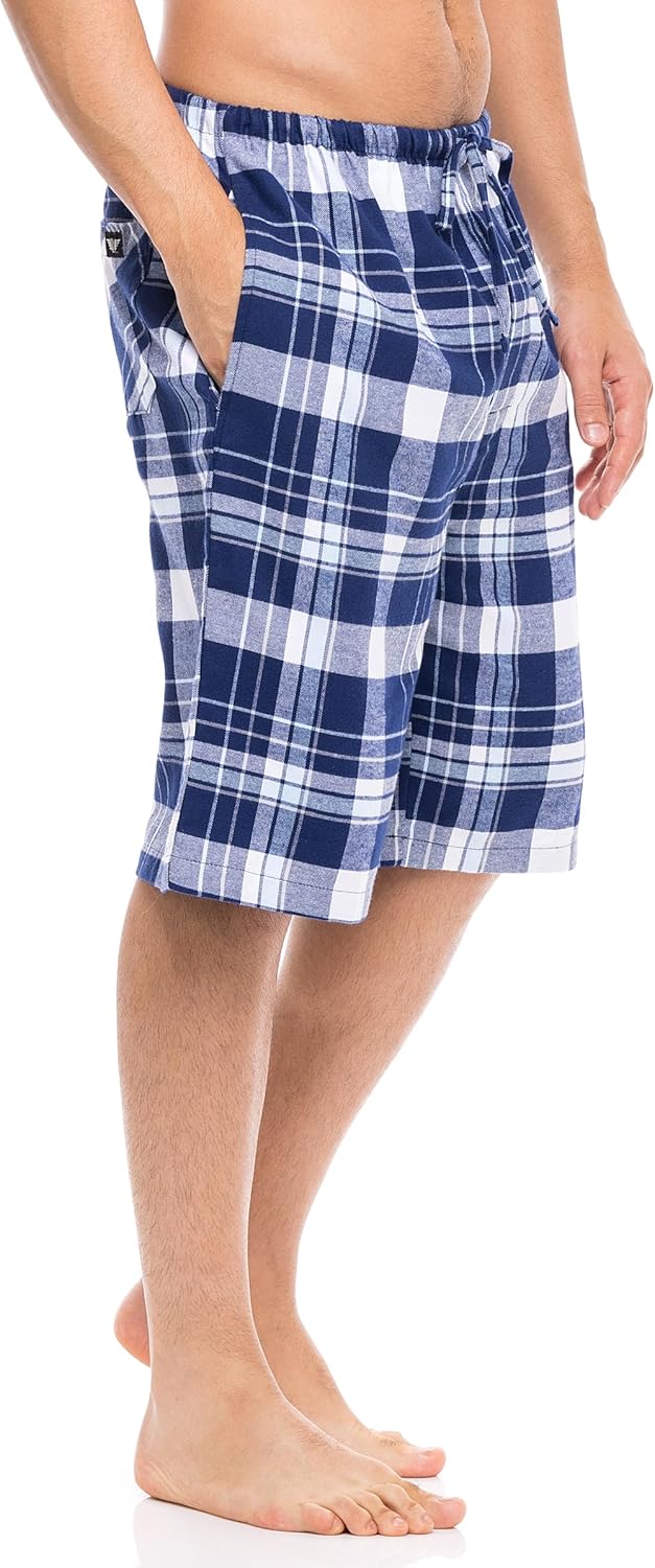 AMERICAN HEAVEN 24/7 Basics Men's 3 Pack Cotton Soft Sleep Lounge Pant Jam Cargo Shorts