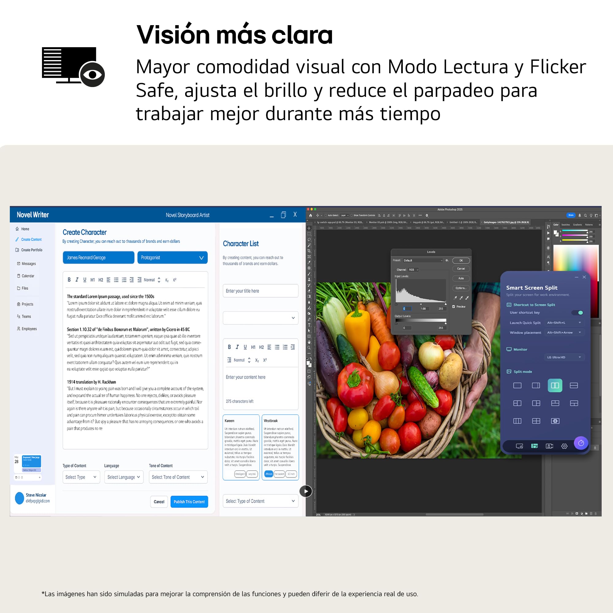 LG Monitor Ultrafine 27U710B-B - 27'', UHD (3840 x 2160), IPS, Negro | altura ajustable, Inclinación (eje horizontal) / Altura, DCI-P3 90% (CIE1976), DCI-P3 90%, UHD 4K (3840 x 2160), HDR10