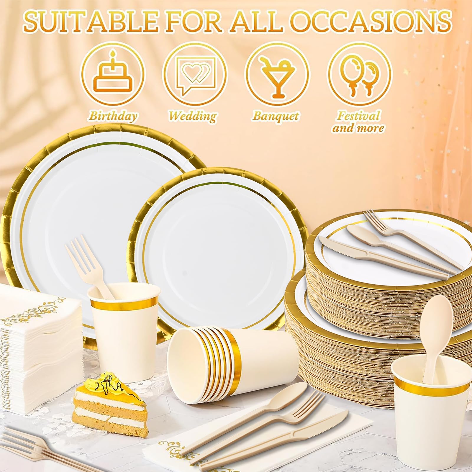 Assiettes Rondes En Carton Blanc Lot De 50 22 Cm