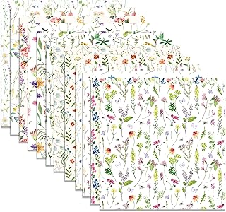 24 Sheets Wildflower Pattern Paper 12