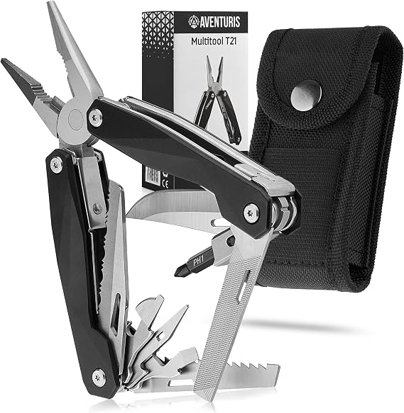 Ganzo G304 Multitool – 21-in-1, Edelstahl, Mit Zange, Messer & Schraubendrehern | Für Outdoor, Camping, Reparaturen